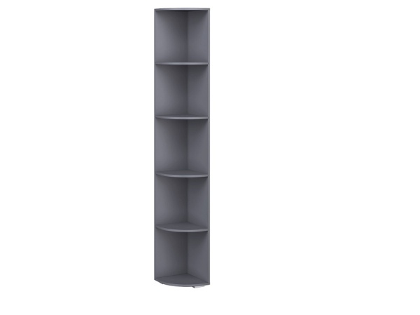 Стеллаж Стокгольм Коллекция Серый Графит/ Графит Глянец