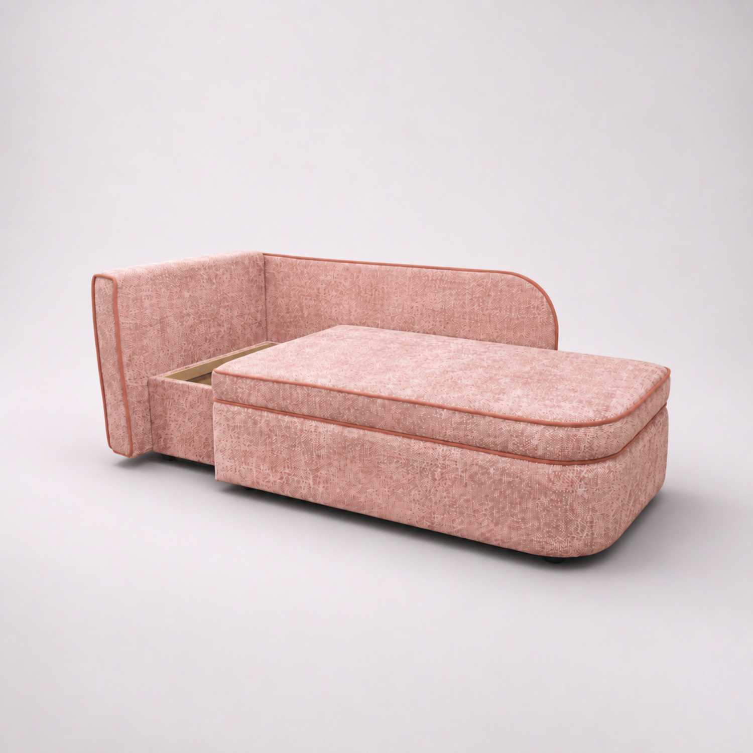 Диван прямой Аби Велюр Круз 61 (Cruz Blush)